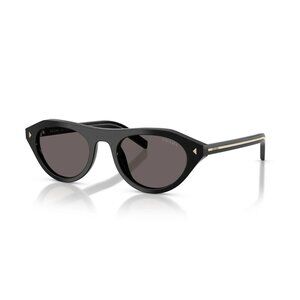 Prada SPR B15 Oval Sunglasses in Black